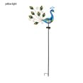thumbnail image 1 of Pavo Real Solar Jardín Estaca Metal Pavo Real Jardín (luz Amarilla), 1 of 9