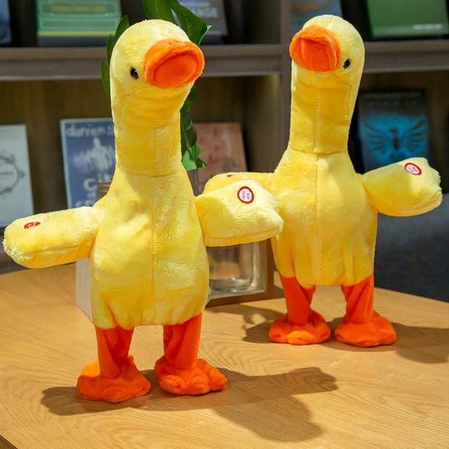 Muñeco de peluche NikouMX Pato eléctrico de peluche Juguete para caminar