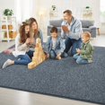 thumbnail image 4 of Area Rug Chicrug, espuma viscoelástica moderna, 120 x 180 cm, azul oscuro, 4 of 9