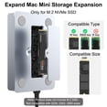 thumbnail image 3 of HUB MULTIPUERTO THANDBLE Mac mini M4 Dock 9 en 1 plateado, 3 of 8