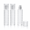 Silver, 3pcs, variant on ABCISI Cocktail Sprayer Bottles, Refillable Glass Bitters Atomizers with Fine Mist Pump and Clear Textured Body, Bar Tools for Cocktails, Perfume, Travel, Silver, 2pcs