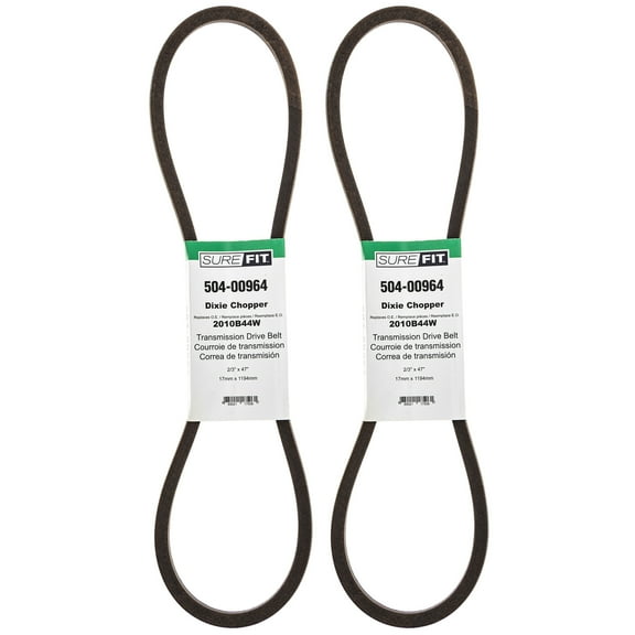 2 SureFit Engine Transmission Drive Belt 2010B44W Dixie Chopper 3066 3074 XC3356