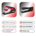 thumbnail image 4 of Effortless Heavy Duty Desktop Stapler, 40 Sheet Capacity, 1-Finger Press Stapling, Ergonomic & Easy to Load, Includes 2000 Staples and Magnetic Staple Remover, Red, 4 of 9
