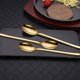 thumbnail image 3 of Gibobby De mini cucharillas chapadas en inoxidable 4Gold Set paquete de cucharas de cocina, y bar(Dolado), 3 of 5