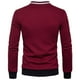 thumbnail image 4 of Abrigo de chaqueta con capucha y cuello alto con cremallera en contraste casual de diamante para hombre Pompotops oipoqjl9394, 4 of 4