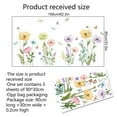 thumbnail image 6 of Watercolor Poppy Flower Wall Decals Garden Floral Wall Stickers Colorful Wildflower Butterfly Wall Art Decor DIY Removable Boho Wisteria Peel and Stick Wall Murals for Kids Bedroom Nursery Home Decor, 6 of 8