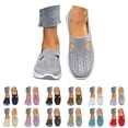 thumbnail image 5 of AUDeals Womens Breathable Orthopedic Slip On Tennis Shoes Arch Support Anti Skid Walking Sneakers (Grey, 9.5), 5 of 9
