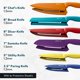 thumbnail image 3 of Juego de cuchillos de cocina Home Hero de acero inoxidable con alto contenido de carbono, 12 piezas, 3 of 8