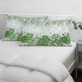 thumbnail image 3 of St. Patrick's Pillow Covers, Linen Long Throw Pillow Case, Luck Shamrock Eucalyptus Leaves Flowers Blue Holiday Pillow Protector Decorative Cushion Cover for Living Room/Bedroom 12" x 20", 3 of 8