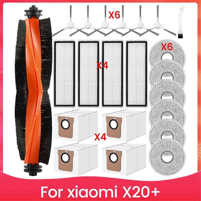 Accessory Set for X20+ Vacuum Cleaner, Accessories for X20 Plus Robot Vacuum Cleaner Replacement Parts
