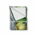 thumbnail image 2 of Forest Soft Flannel Fleece Blanket, Green and Black Rainforest Tree Branches in Spring and Winter Woodland Collage, Cozy Plush for Indoor and Outdoor Use, 50" x 70", Green and White, by Ambesonne, 2 of 6
