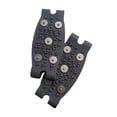 thumbnail image 4 of Crampones para hielo, antideslizantes, portátiles, ligeros, con agarre para zapatos, tacos de tracción para correr, caminar, senderismo, exteriores, negro, 4 of 7