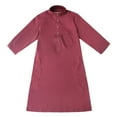 thumbnail image 4 of EnJoCho Boys Kids Thobe Musli𝗆 Robe Arab Kaftan Solid Color Long Sleeve Islami𝖼 Prayer Dress Ramadan Eid Outfit Pocket Middle Easter𝗇 Traditional, 4 of 9