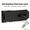 Black, variant on Stainless Steel Door Hasp Latch with Screws Heavy Duty Safety Padlock Clasp for Gate and Cabinet Black and Silver 3 Sizes