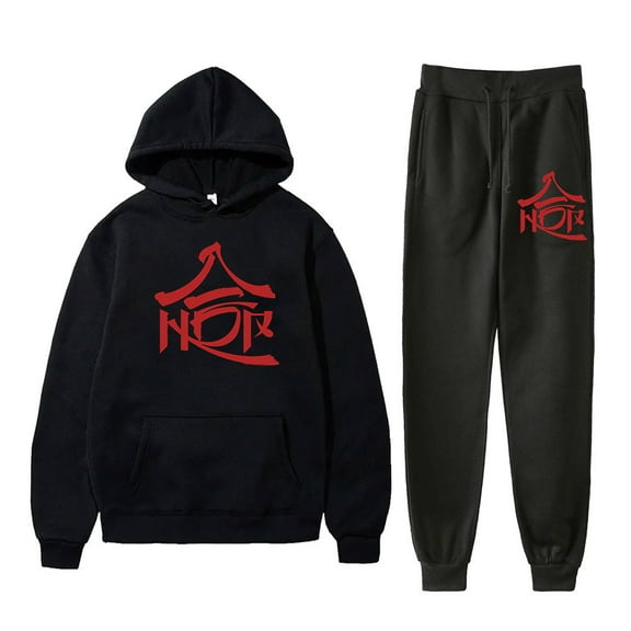 Kpop Stray Kids Hop Logo Hoodies Jogger Pants Cosplay Unisex Fashion Streetwear Sweatshirts