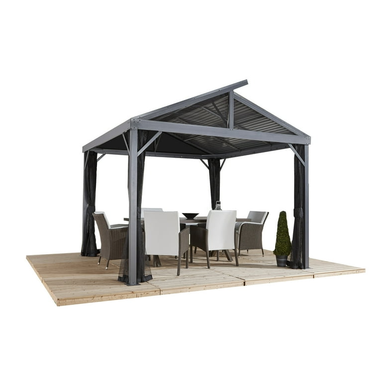 Sojag Sanibel II No.93LLL 8x8 Steel Hardtop Gazebo with