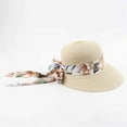 thumbnail image 4 of Womens Sun Summer Hat Foldable Roll Up Floppy Beach Hats UPF50 Caps, 4 of 6