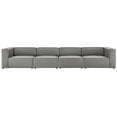 thumbnail image 3 of Sectional Sofa Set, Faux Vegan Leather, Grey Gray, Modern Contemporary Urban Design, Living Lounge Room Hotel Lobby Hospitality, 3 of 10