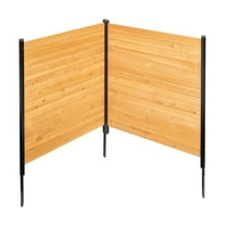 Wooden Privacy Fence 2 Panel Set - 38"W x 42"L Outdoor Screen