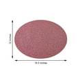 thumbnail image 3 of Efavormart 6 Pack Non-Slip Table Placemats, Oval Faux Leather Placemats With Glitter - Coral for Wedding, Banquet, Party, Kitchen, Dining, Conference Tables Decor, Centerpieces, 3 of 5