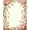 Pink Green, Pattern 16, variant on ODIKA 8'x10' Washable Area Rug Pink Coquette Boho Toss Scallop Border Delicate Ribbon Vintage for Dining Room, Large Office, Lounge, Non-Slip Chair-Friendly Mat