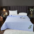 thumbnail image 2 of AZXY Chinese Mugwort Summer Quilt, Queen Size Lightweight Air Conditioner Quilt, Breathable Insect Repellent Bedspread for Bedroom Travel Use, 2 of 7