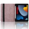 thumbnail image 2 of Elastic Band PU Leather Case for iPad Pro 10.5" / Air 3 2019, for iPad 10.2" 2021/2020/2019 with Pencil Holder, Smart Folio Cover Adjustable Stand - Auto Wake/Sleep and Multiple View Angles, Pink, 2 of 8