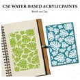 thumbnail image 4 of Silk Screen Stencils for Polymer Clay Reusable Silkscreen Print Kit Self-Adhesive Printing DIY Art for Earring Jewelry Making Wood Fabric Wall T-Shirt Paper 5.9 x 3.9 Inch(Leaf Pattern), 4 of 9