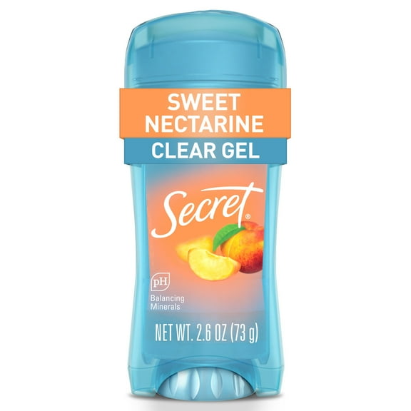 Secret Fresh Clear Gel Antiperspirant Deodorant, Sweet Nectarine, 2.6 oz