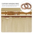 thumbnail image 3 of NIYANGLE 2 Pcs Anneaux de Rideau en Bois pour Réduction du Bruit Ronds Décoration Moderne pour la Maison, 3 of 5