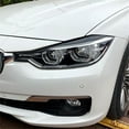 thumbnail image 4 of ZHIMAO 1pair Car Headlight Lamp Eyebrows Cover Trim Stickers For BMW 3 Series F30 F35 2013-18 ABS Plastic Black Car Eyelids Lids Parts, 4 of 9