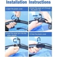 thumbnail image 5 of Simzone 22"+22" Windshield Wiper Blades, Wiper Blades with Premium Rubber, Durable Stable & Quiet, Auto Replacement Windshield Wipers for All-Seasons (Pack of 2), 5 of 7