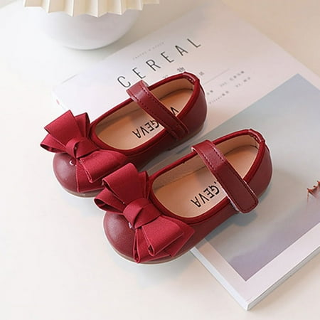 

Girls Sweet Bow Princess Adorable Sparkle Party Girls Dress Shoes Flats For Girls