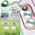thumbnail image 3 of Green Sheer Ribbon, 50 Yards 1-1/2 inch Wide Shimmer Sheer Organza Ribbon for Bow Making, Gift Wrapping, Box Packaging, Crafting, Christmas Decoration and More, 3 of 7