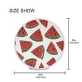 thumbnail image 4 of 60 Inch Round Tablecloth with White Lace Trim Fall Table Cover for Elegant Dining Decor Watermelon Slice Pattern, 4 of 8