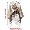 thumbnail image 3 of COMEET Poncho Shawl, Elegant Open Front Warm Poncho Shawl Knit Wrap for Women Soft Warm Stylish Oversized Scarf Wrap Tassels, 3 of 18