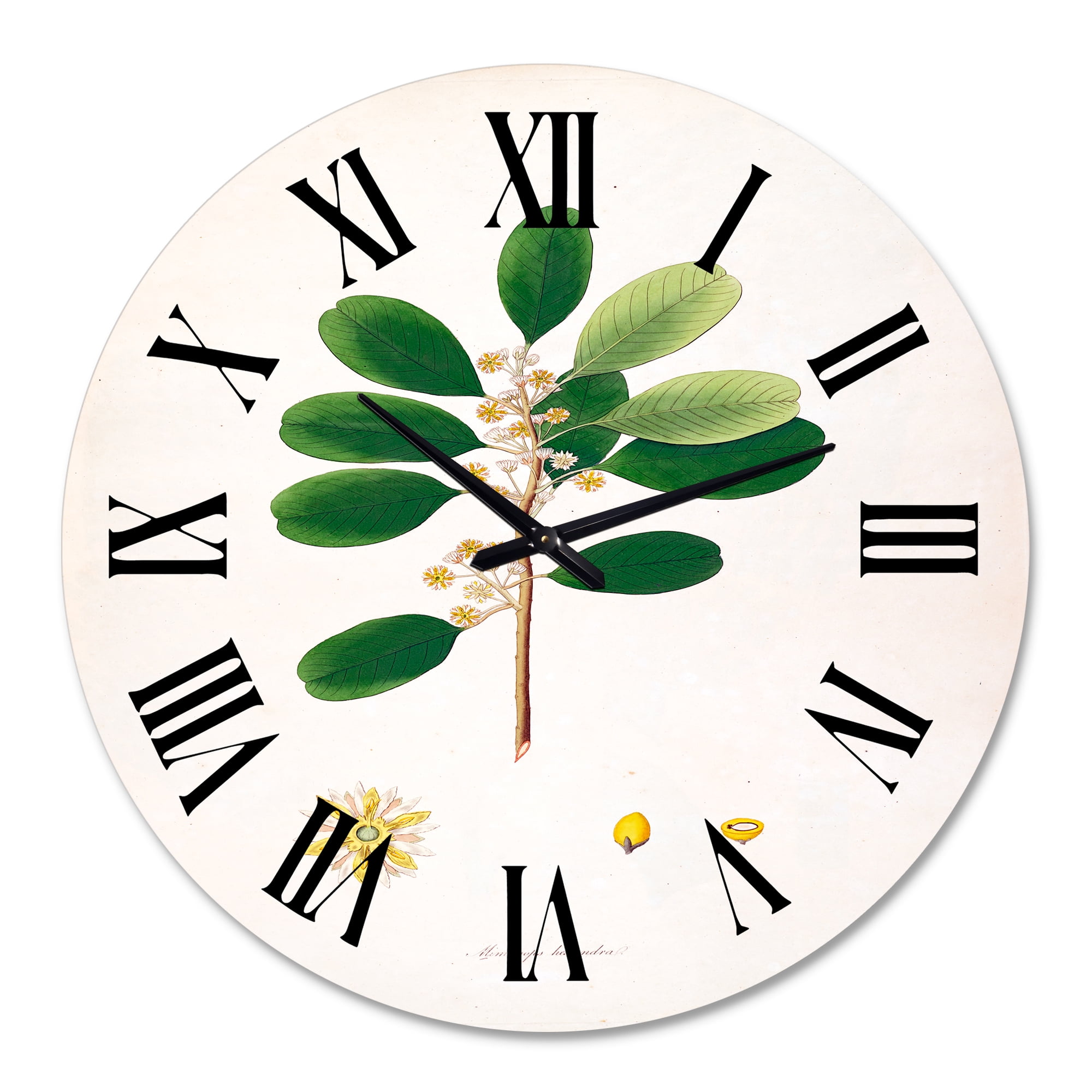 Designart 1 in Quartz Farmhouse Wall Clock