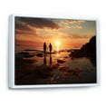 thumbnail image 2 of Designart "Beach Photo Sunset Charm X" Beach Floater Framed Wall Decor, 2 of 7