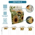 thumbnail image 7 of Table Runner Dresser Scarves 36 Inch Long, Watercolor Sunflowers and Leaves Linen Dining Table Runners Quote on Vintage Newspaper Tabletop Scarf for Wedding Holiday Party Kitchen, 7 of 7