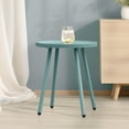 thumbnail image 4 of Werph End Table Living Room Side Table, Round Accent Table Small Side Table Nightstand with 4 Legs, Modern Home Decor Coffee Table for Bedroom, Office, Small Space,Blue, 4 of 8