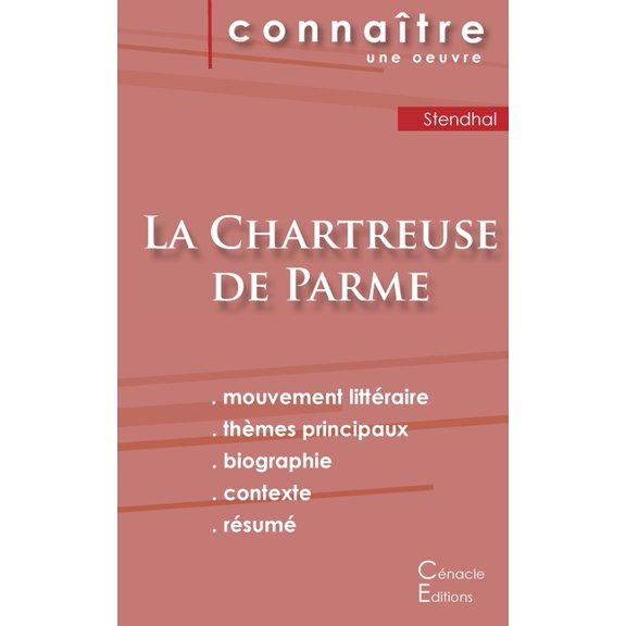 Fiche de lecture La Chartreuse de Parme de Stendhal (Analyse littéraire de référence et résumé complet), (Paperback)