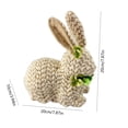 thumbnail image 3 of Easter Decor Rattan Bunny, 1 Pack Wicker Bunnies Easter Indoor Decorations for Home Table Centerpiece, Spring & Farmhouse Woven Rabbit Decor 7.87'', 3 of 6