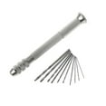 thumbnail image 4 of Precision Pin Vise Hand Drill Set Of 10 Pieces Rotary Tools for Models Hobby DIY, 4 of 9