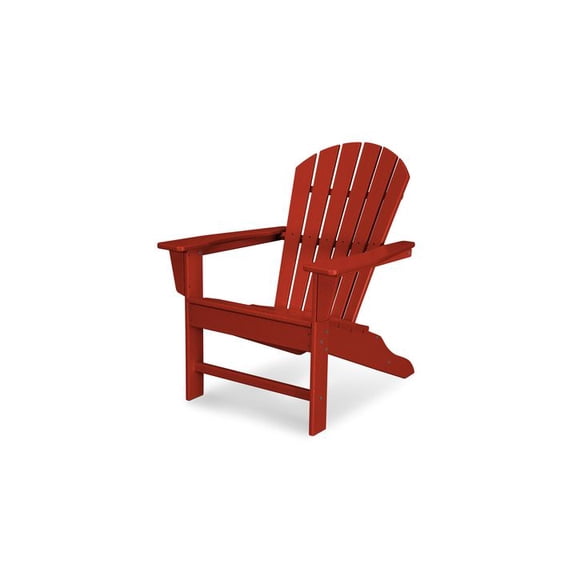 POLYWOOD SBA15CR South Beach Adirondack Chair - Crimson Red