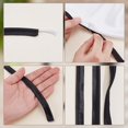 thumbnail image 3 of 1set 75M Polyester Ribbon for Garment Accessories Black 3/8 inch(11mm) about 82.02 Yards(75m)/set, 3 of 5