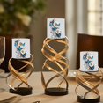 thumbnail image 4 of Kuiaobaty 4 Packs Flickering Flameless LED Battery Candles Daisy Flower Butterfly Pattern Waterproof Pillar Fake Candles with Colored Light Remote for Wedding Beach Party Decor, 4 of 7