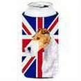 thumbnail image 2 of Fox Terrier with English Union Jack British Flag Tall Boy Hugger, 2 of 2