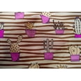 thumbnail image 5 of oneOone Georgette Viscose Fabric Leaves & Floral Block Printed Fabric 1 Yard 42 Inch Wide, 5 of 5