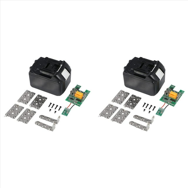 2X Estuche para Batería de Iones de Litio con Placa Protectora para Batería de Litio para Herramienta con Batería de 15 Celdas para Kit de Estuche para Batería
