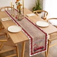 thumbnail image 3 of Valentine's Day Table Runner 90 Inches Long Farmhouse Dress Scarves, Red Truck Love Heart Roses Romantic Wooden Dining Tablerunner for Coffee Table/Kitchen Island/Party Décor, 13" x 90", 3 of 8